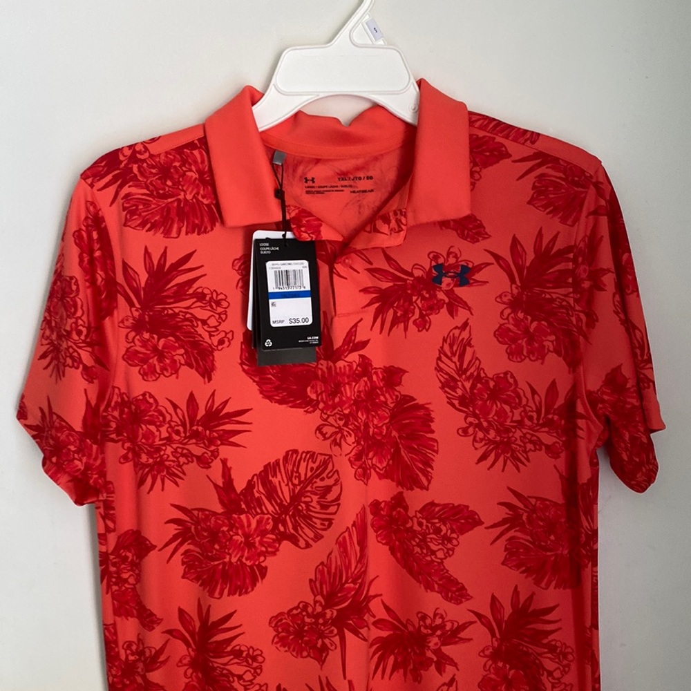Boys Under Armour Polo Shirt.  NWT. Size XL.